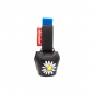 Preview: swisstrailbell® Black "Blume" hellblaues Band