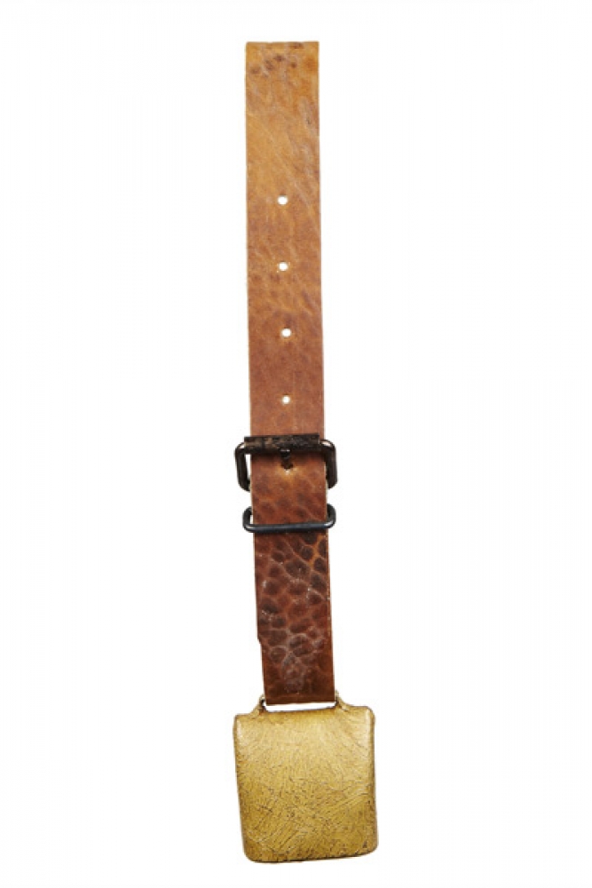 Sheep and goat bell with leather strap