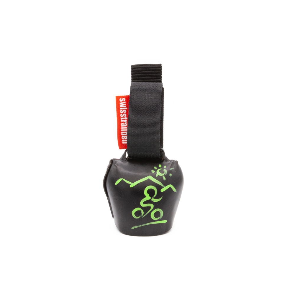swisstrailbell® Black "Biker grün"