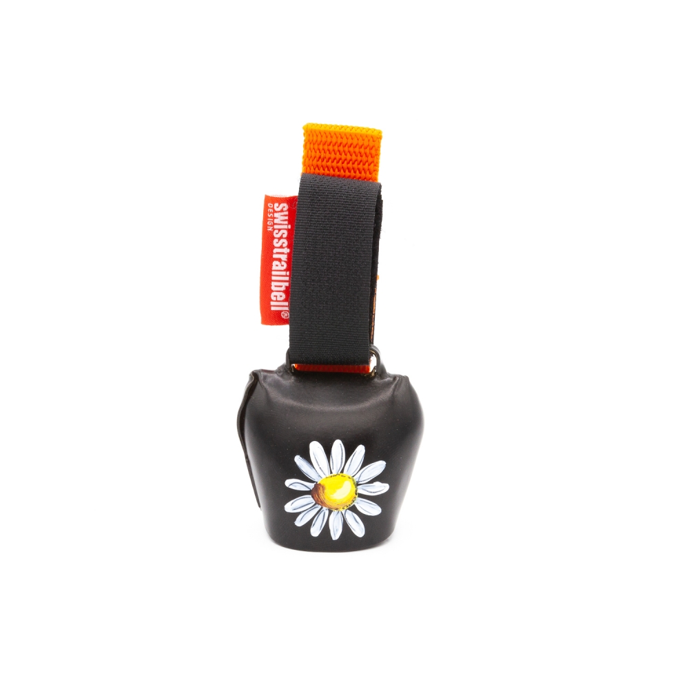 swisstrailbell® Black "Blume"  oranges Band