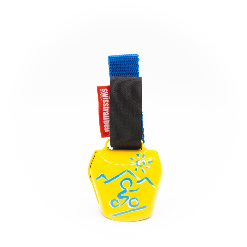 swisstrailbell® yellow " blue biker"