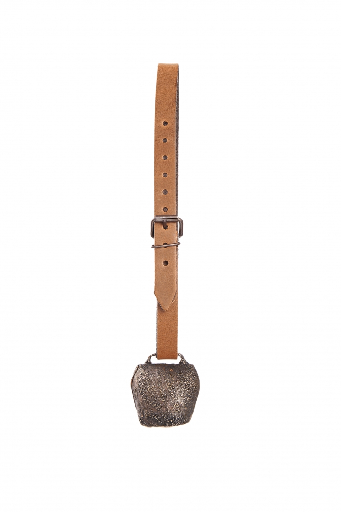 Sheep and goat bell with leather strap
