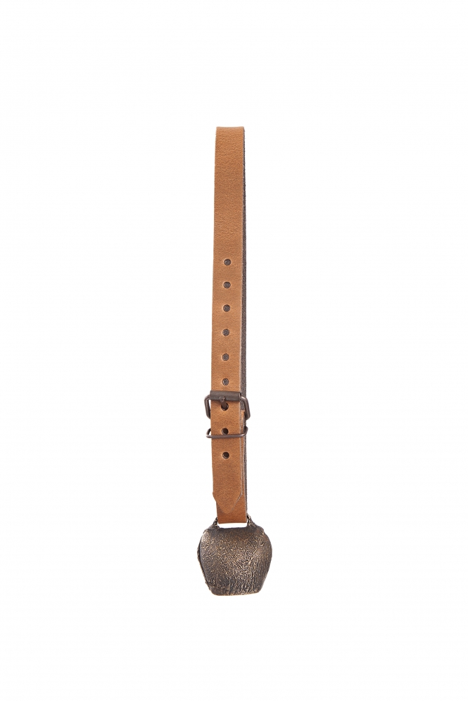 Sheep and goat bell with leather strap / Tirol style