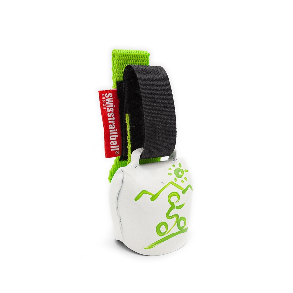 swisstrailbell® White "Biker grün" / green