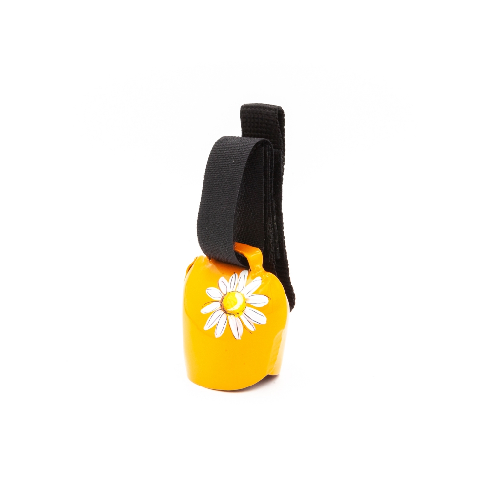 swisstrailbell® orange "Blume"schwarzes Band
