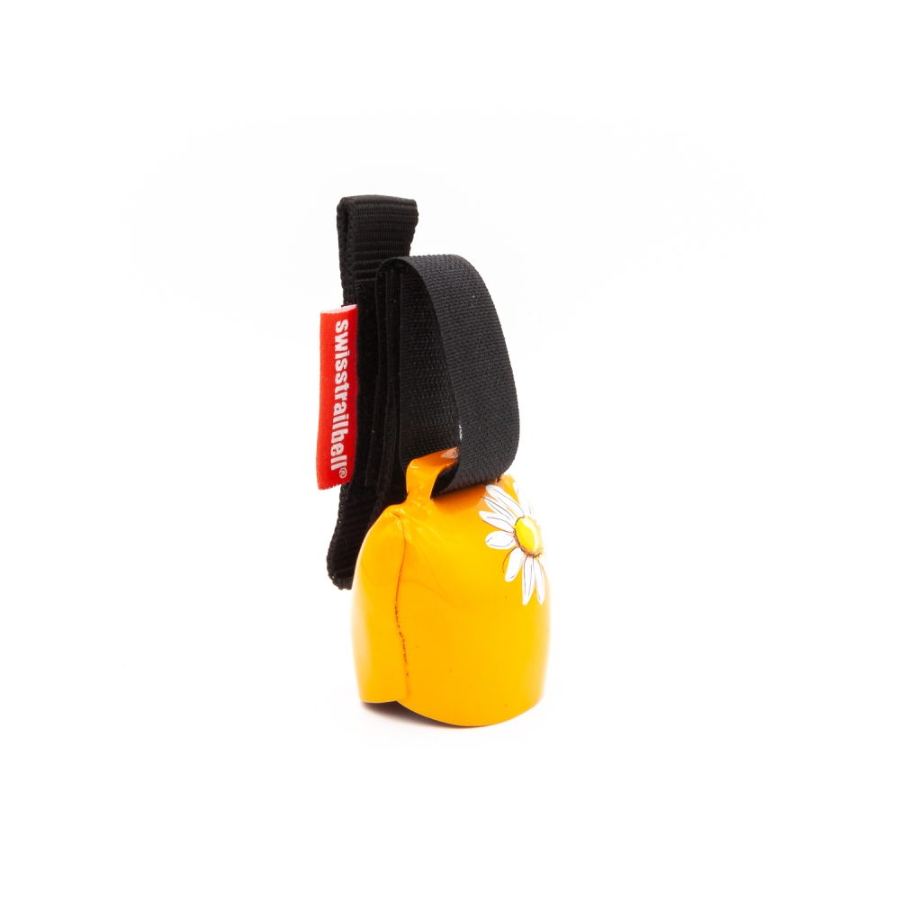 swisstrailbell® orange "Blume"schwarzes Band