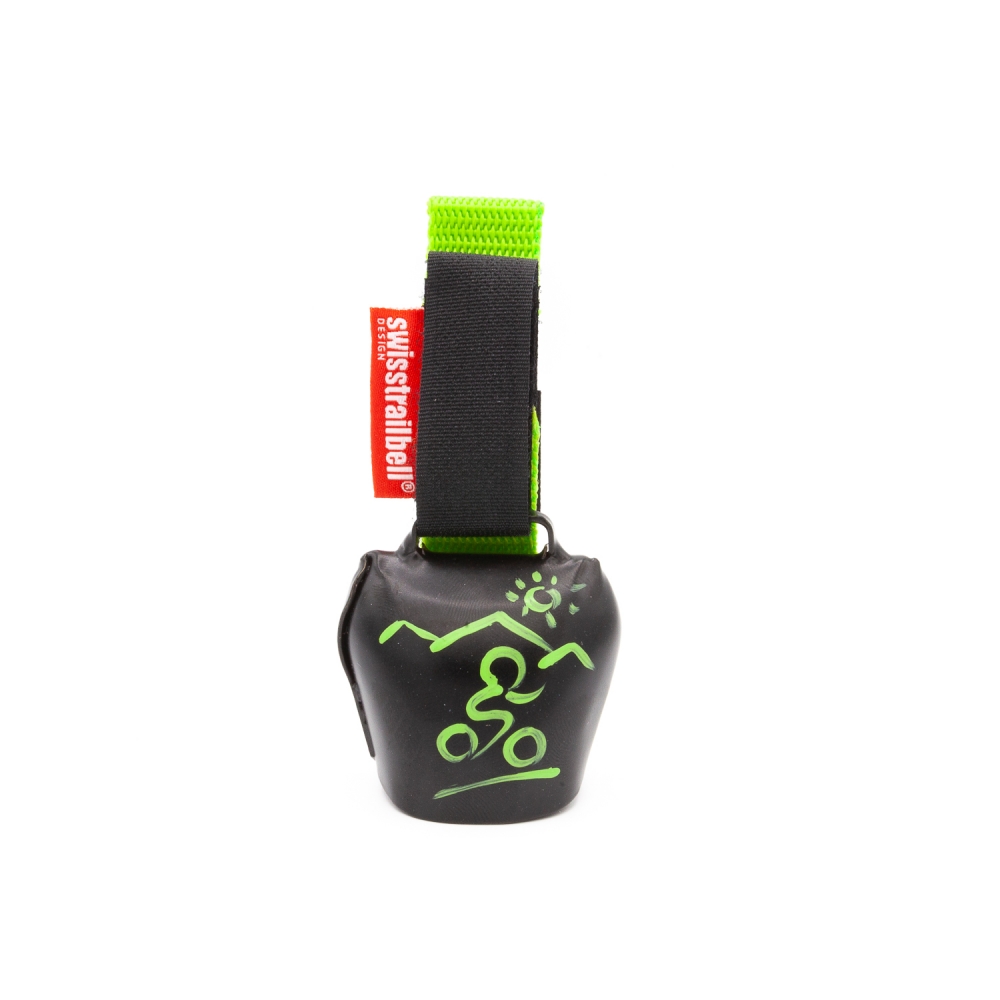 swisstrailbell® Black "Biker grün"