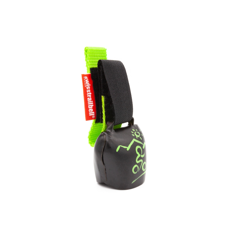 swisstrailbell® Black "Biker grün"