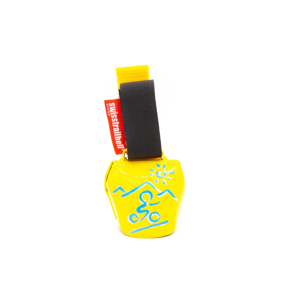 swisstrailbell® yellow " blue biker"