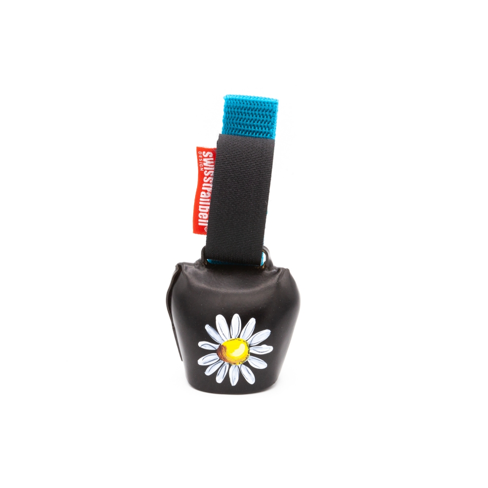 swisstrailbell® Black "Blume"  türkises Band
