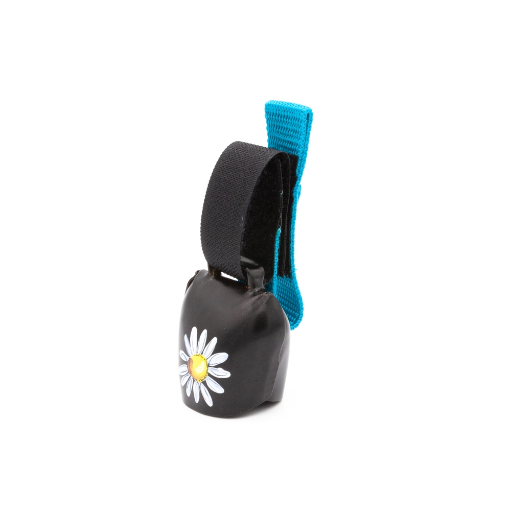 swisstrailbell® Black "Blume"  türkises Band