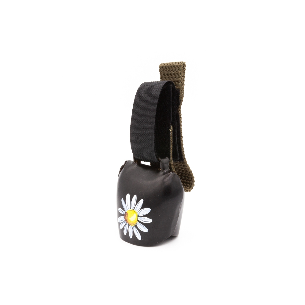 swisstrailbell® Black "Blume" olivgrünes Band