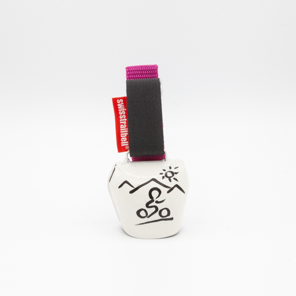 swisstrailbell® White "Biker schwarz"