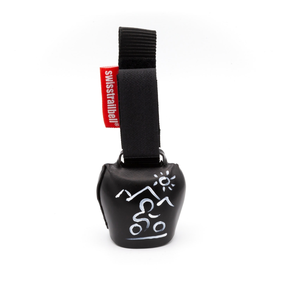 swisstrailbell® Black "Biker weiss"