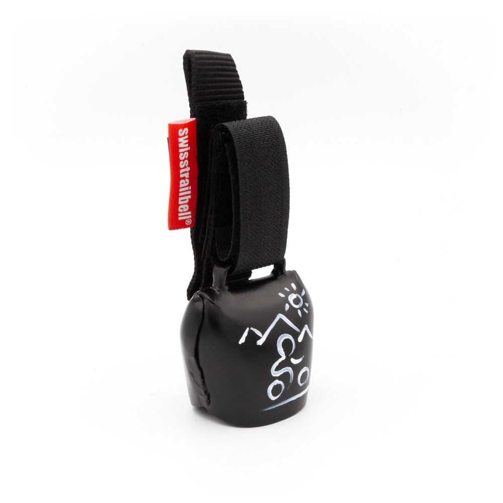 swisstrailbell® Black "Biker weiss"